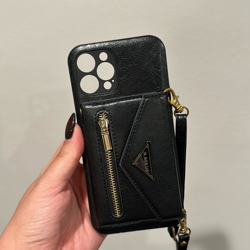 Cross body phone wallet